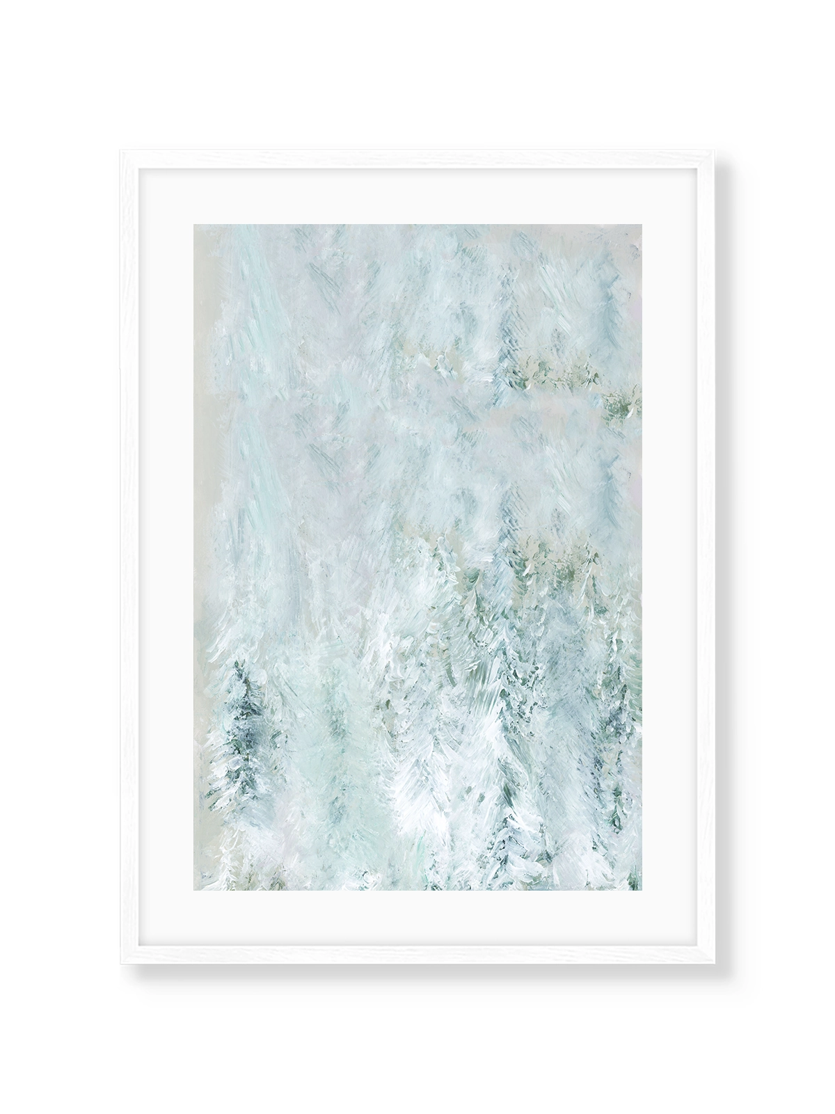 Winter White Forest Scene I