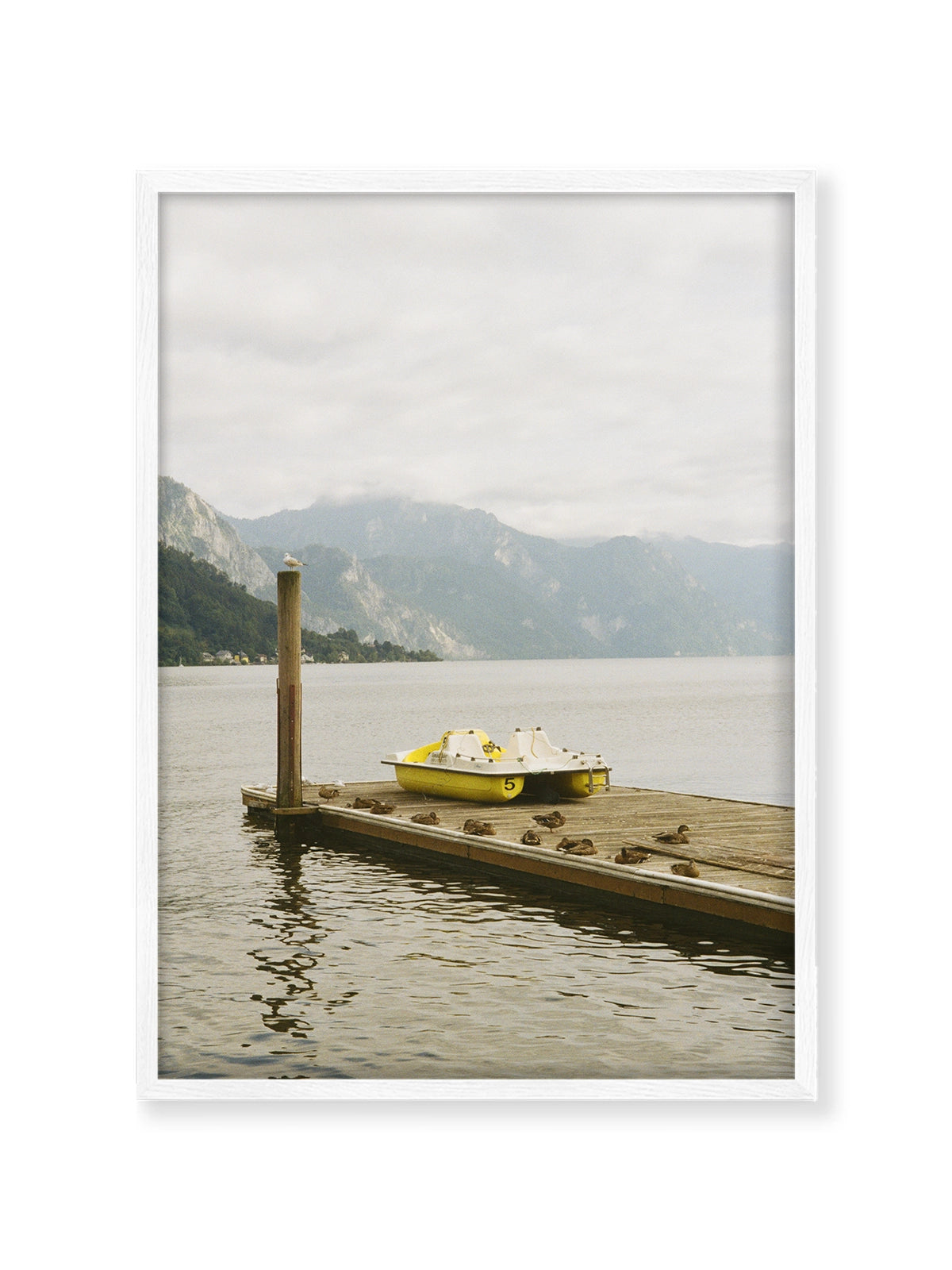 Yellow Boat at the Lake