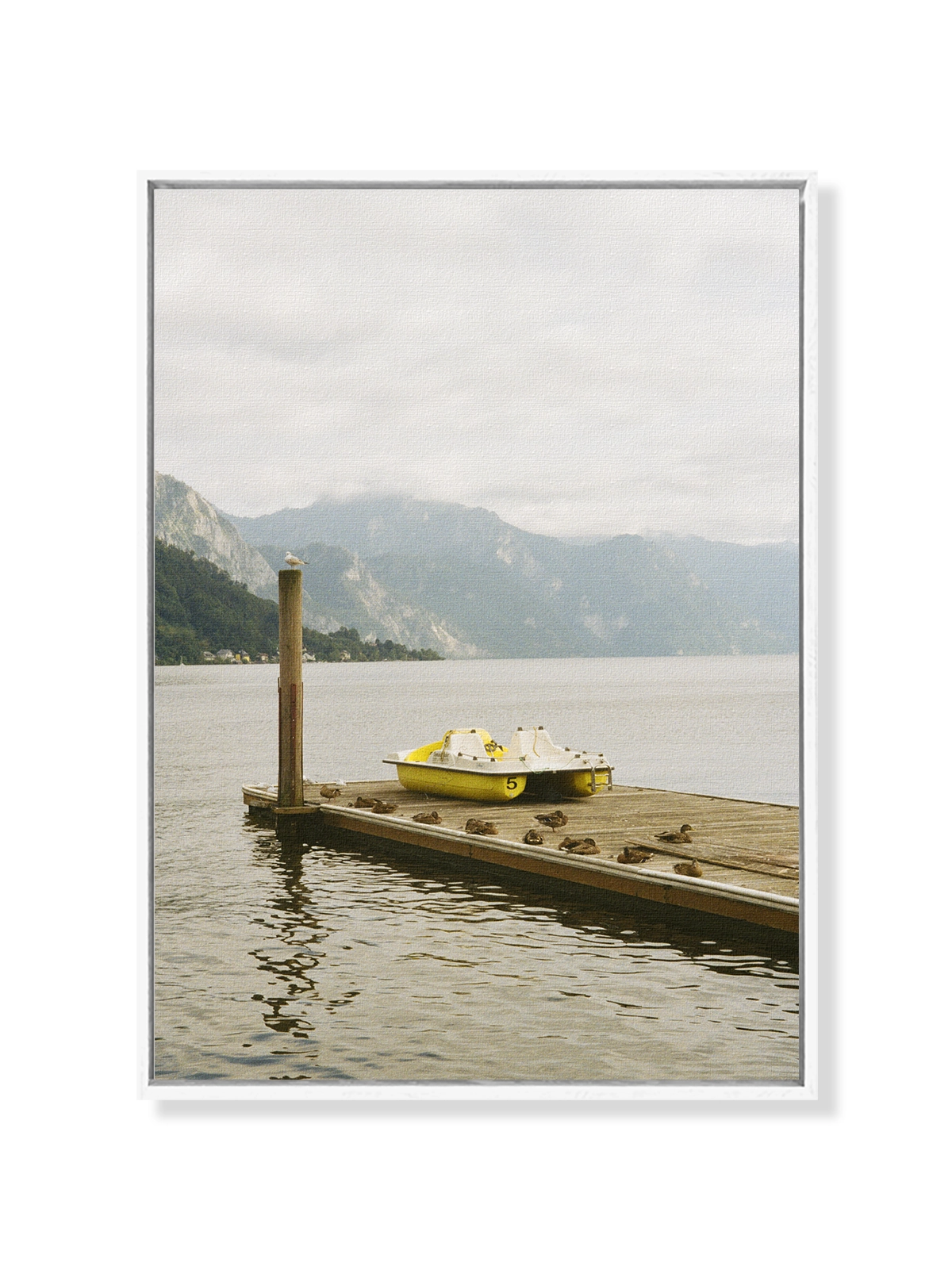 Yellow Boat at the Lake