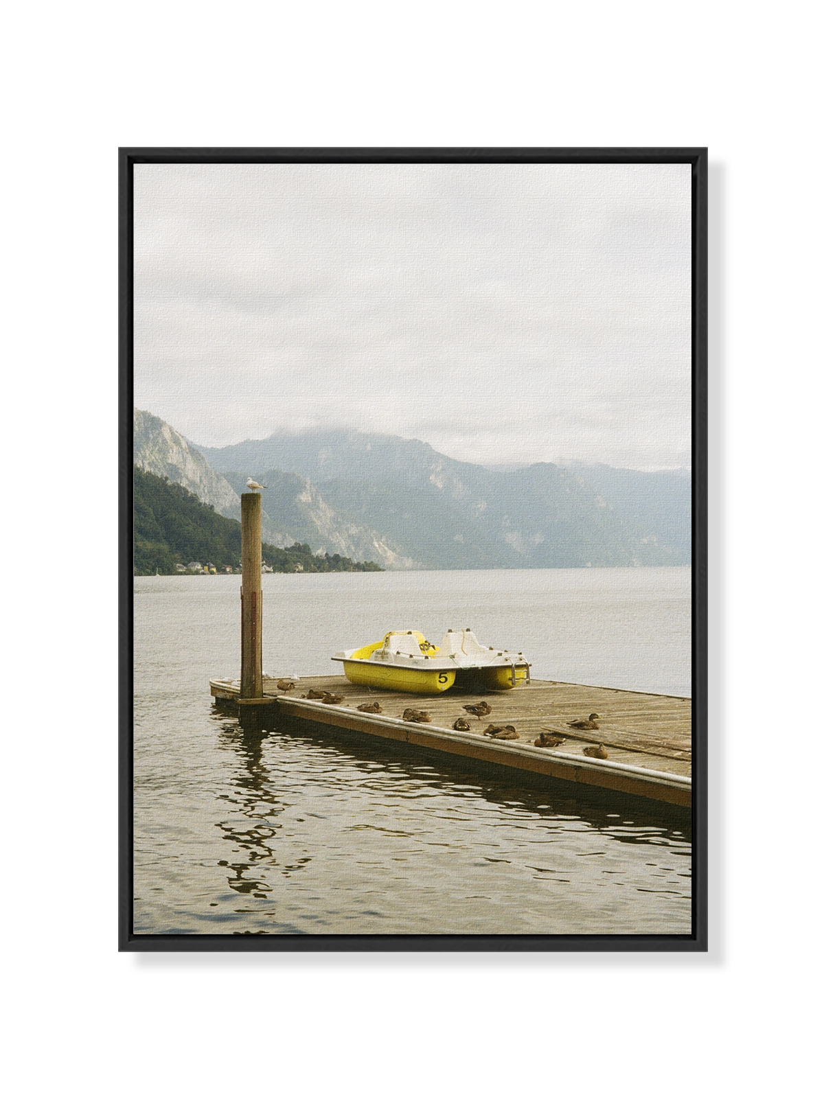 Yellow Boat at the Lake