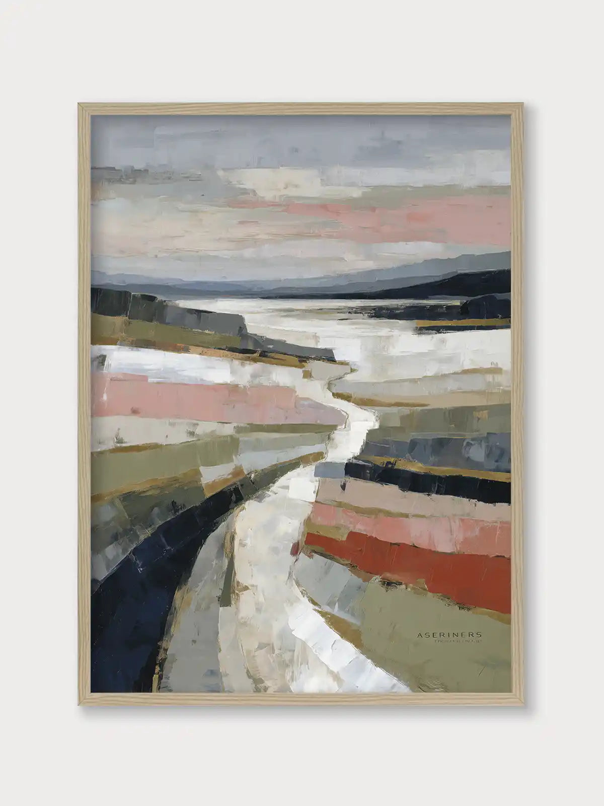 Abstract Coastal River Landscape - Nomadart