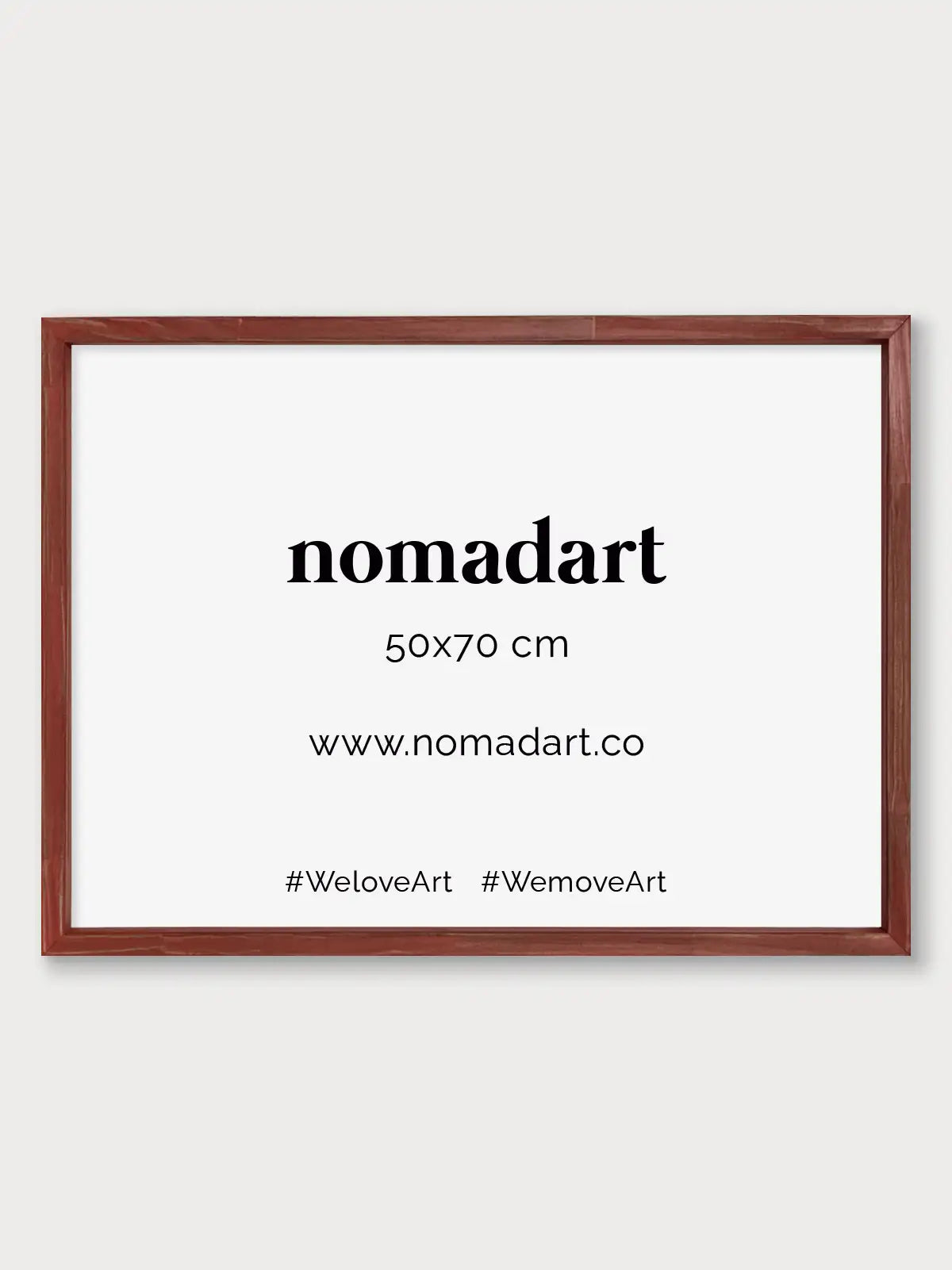 Marco a la tiza Rojo - Nomadart