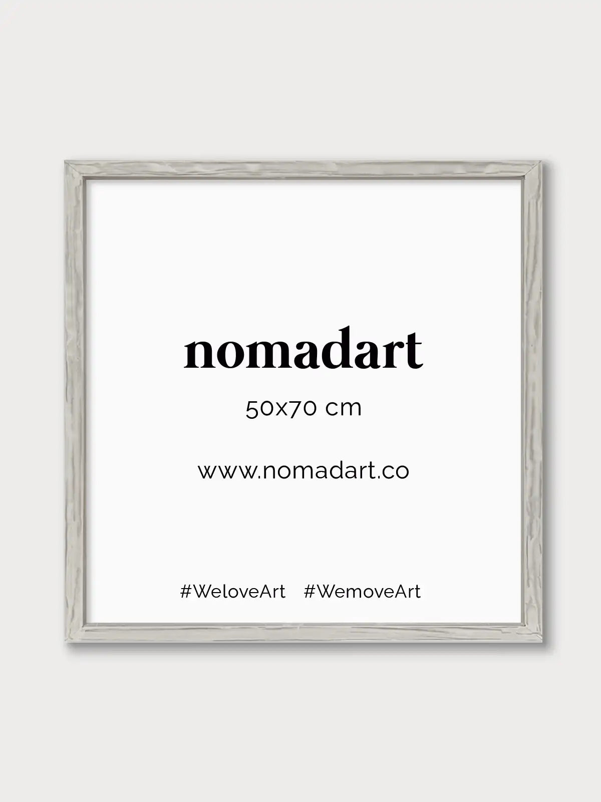 Marco a la tiza Beige - Nomadart
