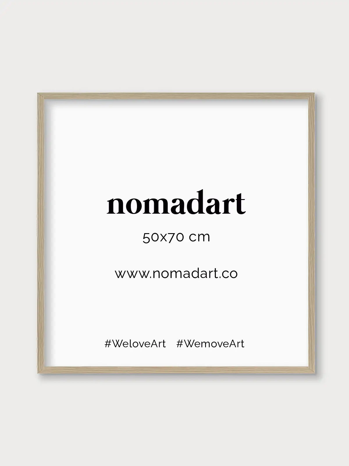 Marco de madera Roble - Nomadart