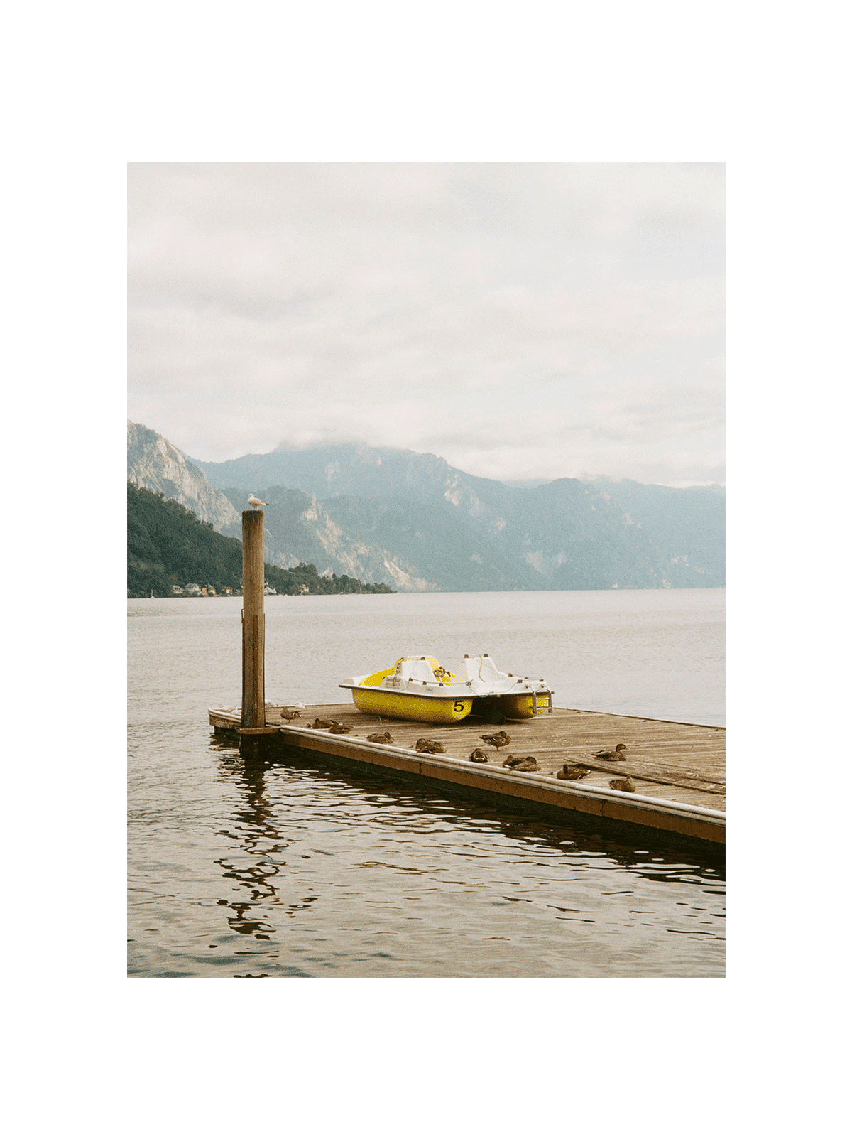 Yellow Boat at the Lake