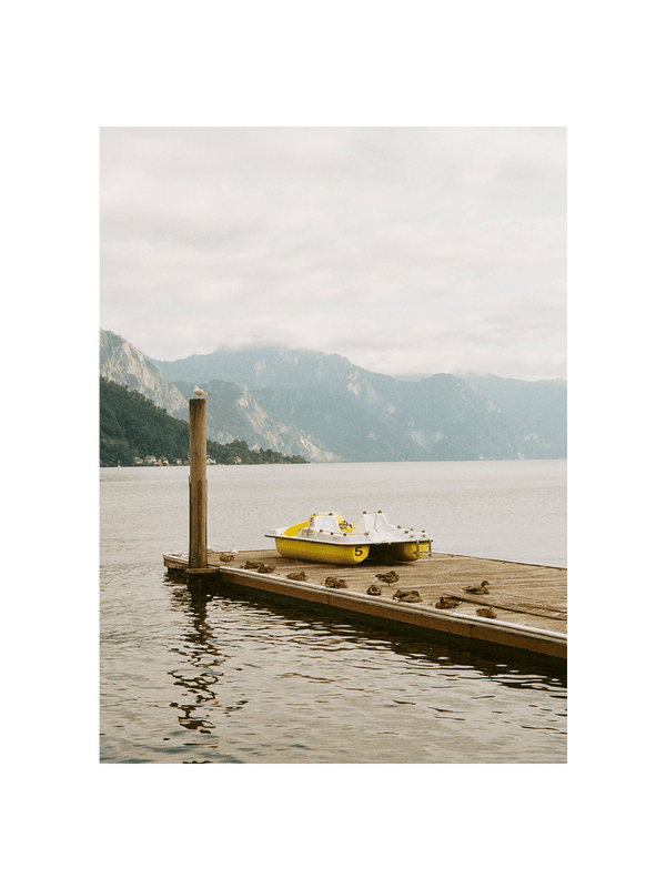 Yellow Boat at the Lake