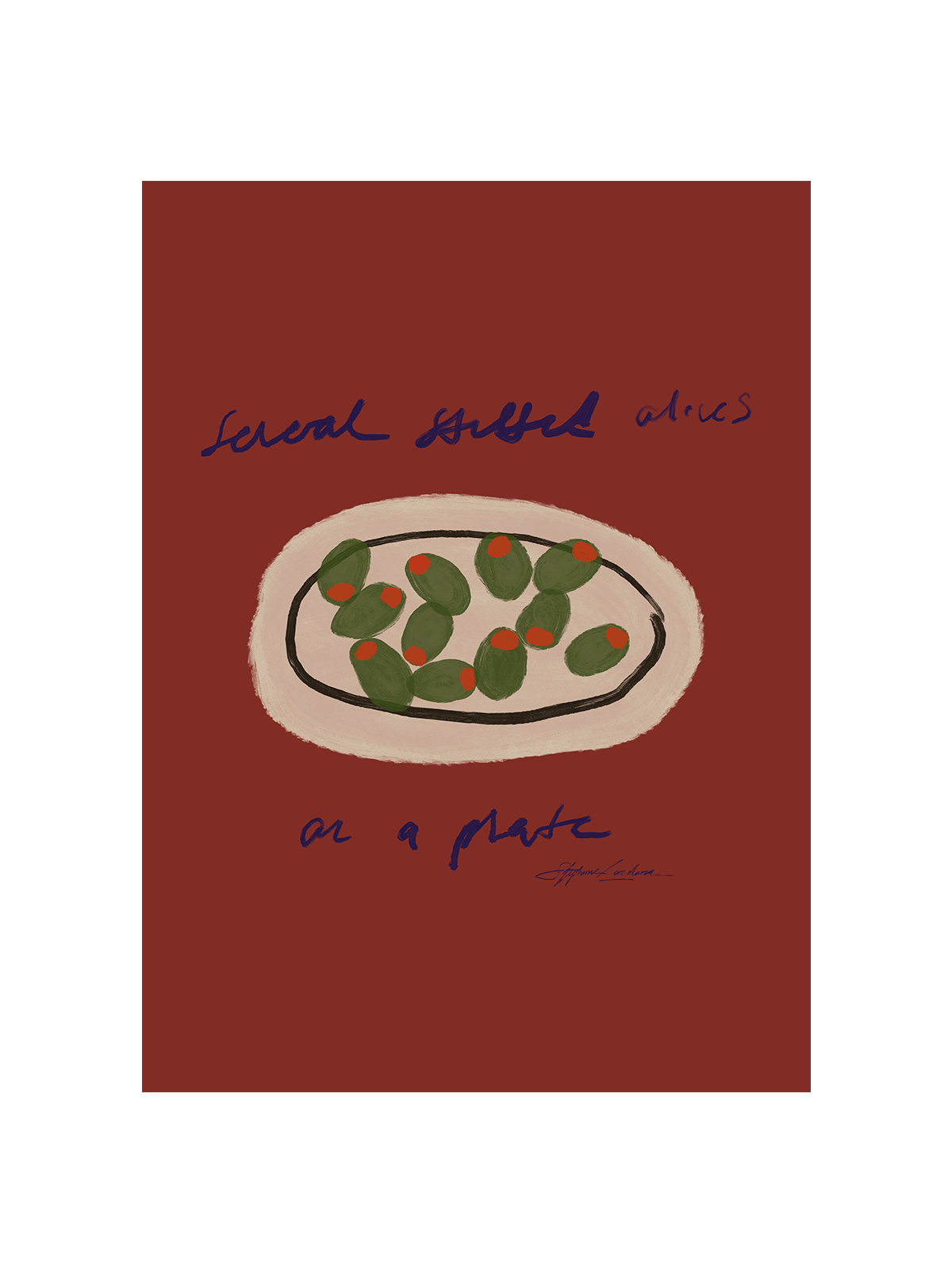 Several Stuffed Olives