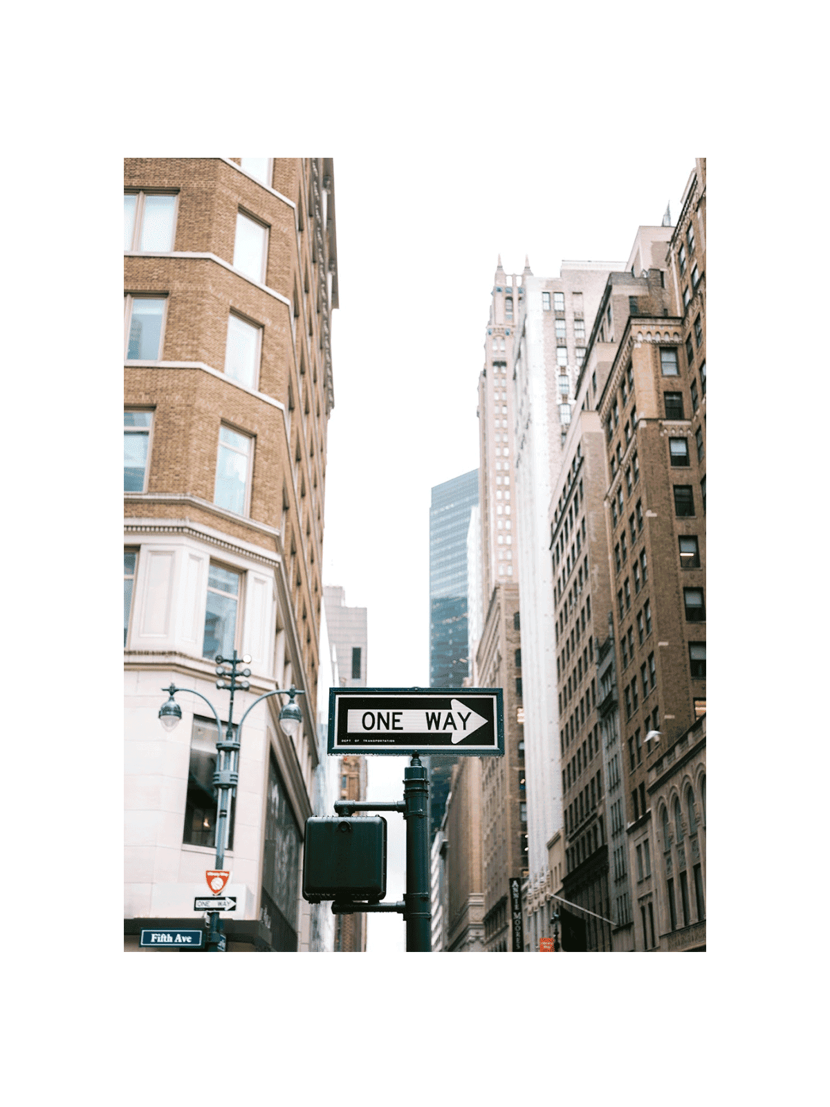 One way Sign