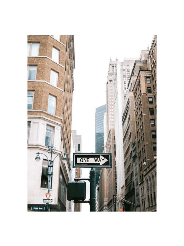 One way Sign