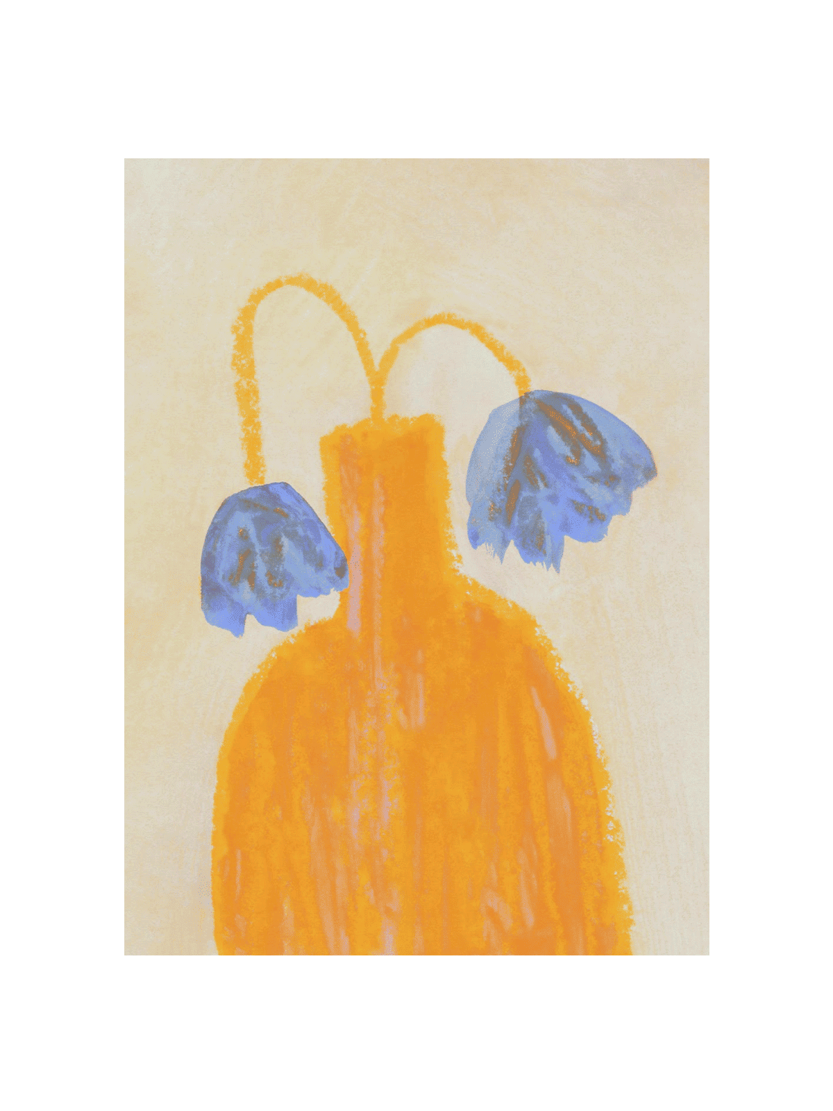 Still Life with a Vase and Two Flowers