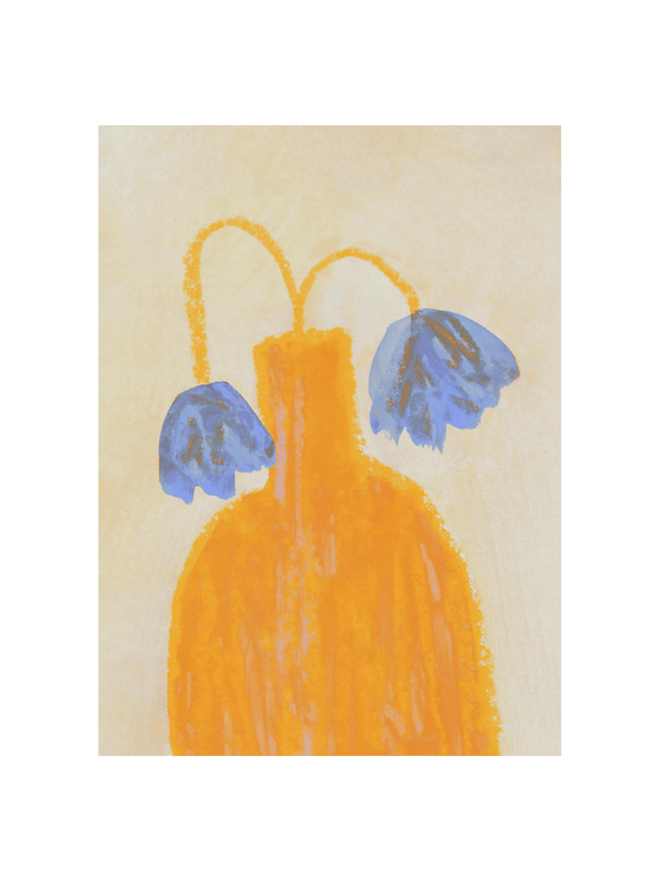 Still Life with a Vase and Two Flowers