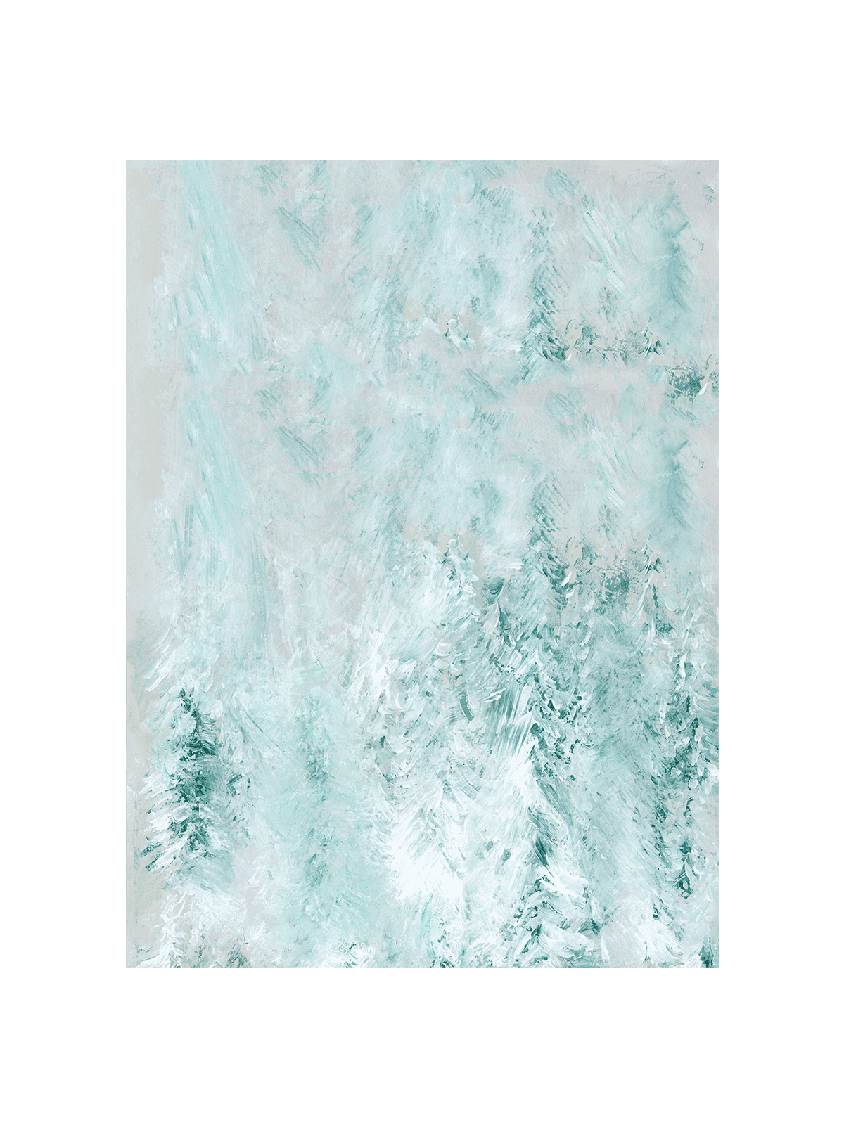Winter White Forest Scene I