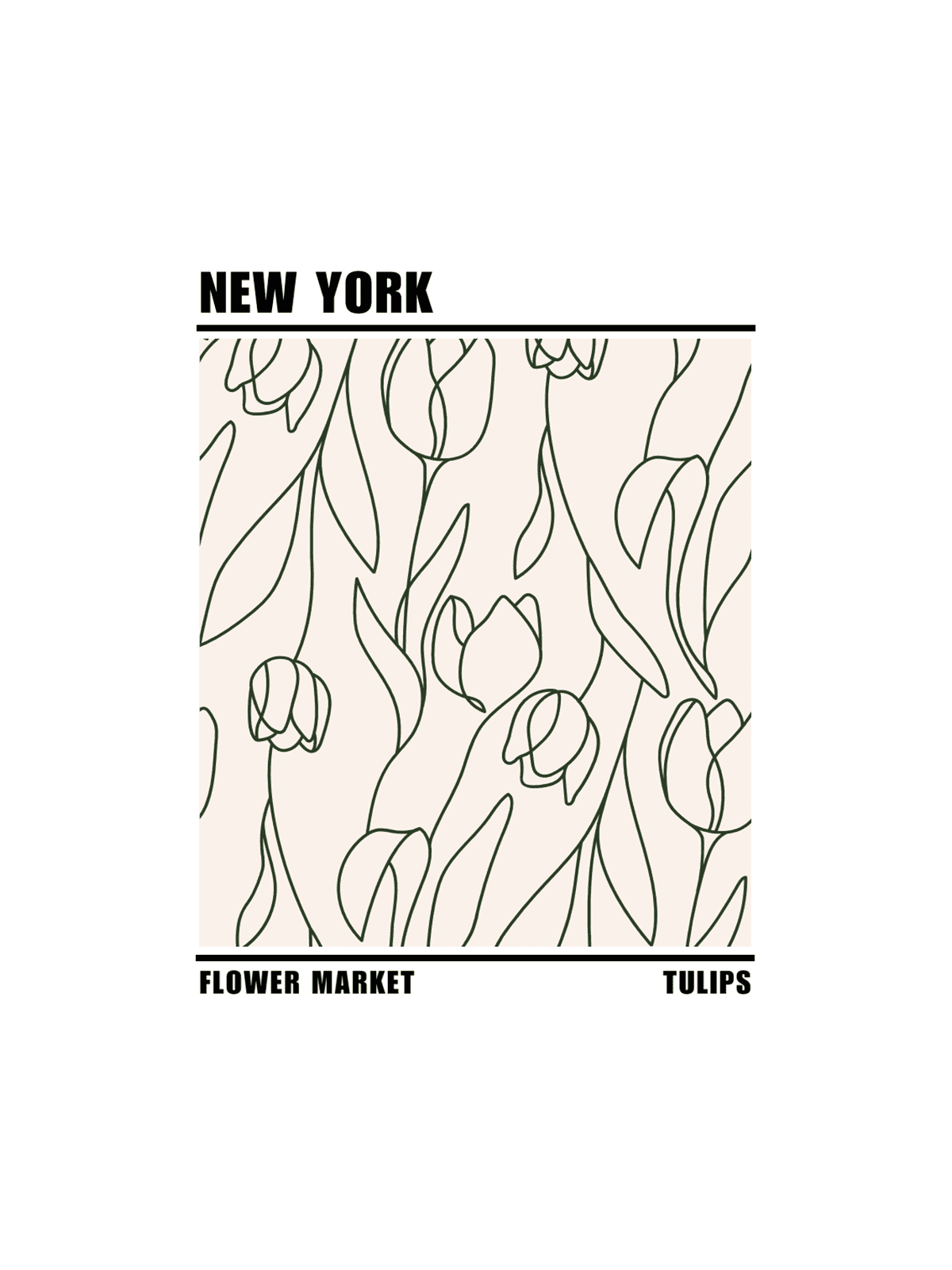 New York Tulips Flower Market
