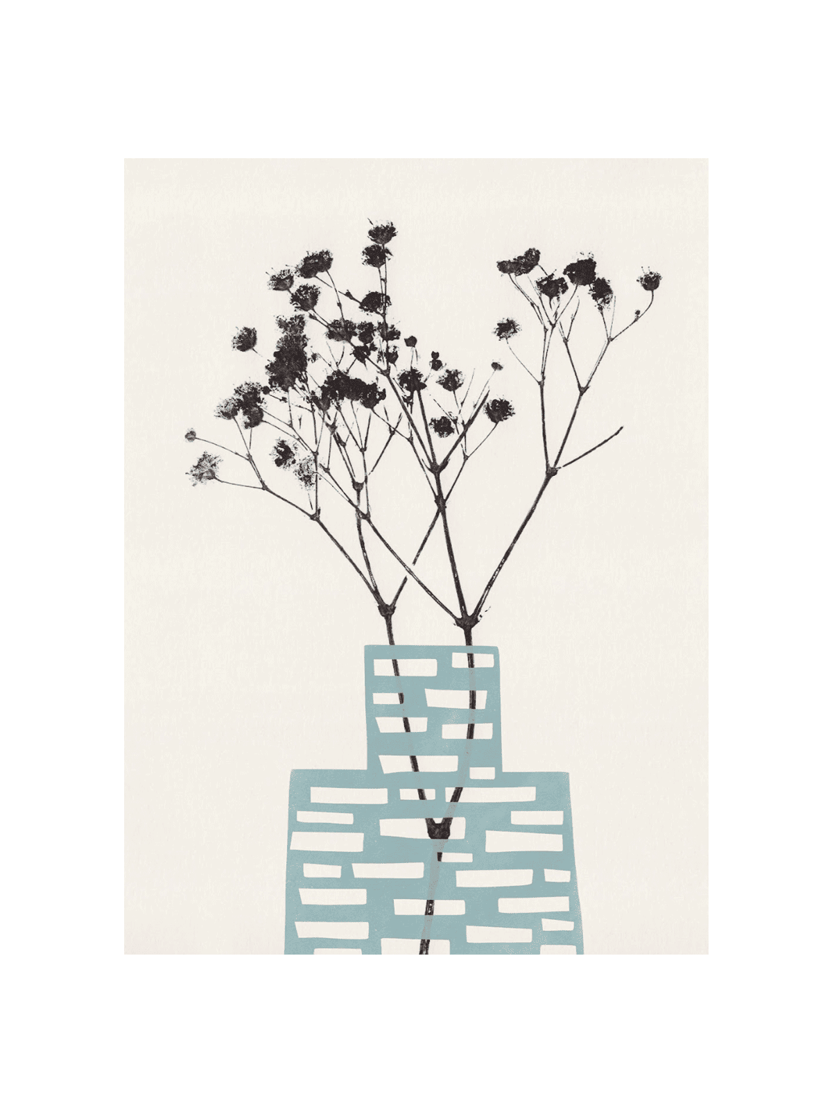 Gypsophila in a Blue Vase
