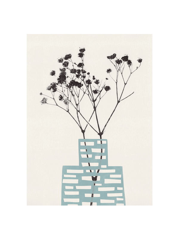 Gypsophila in a Blue Vase
