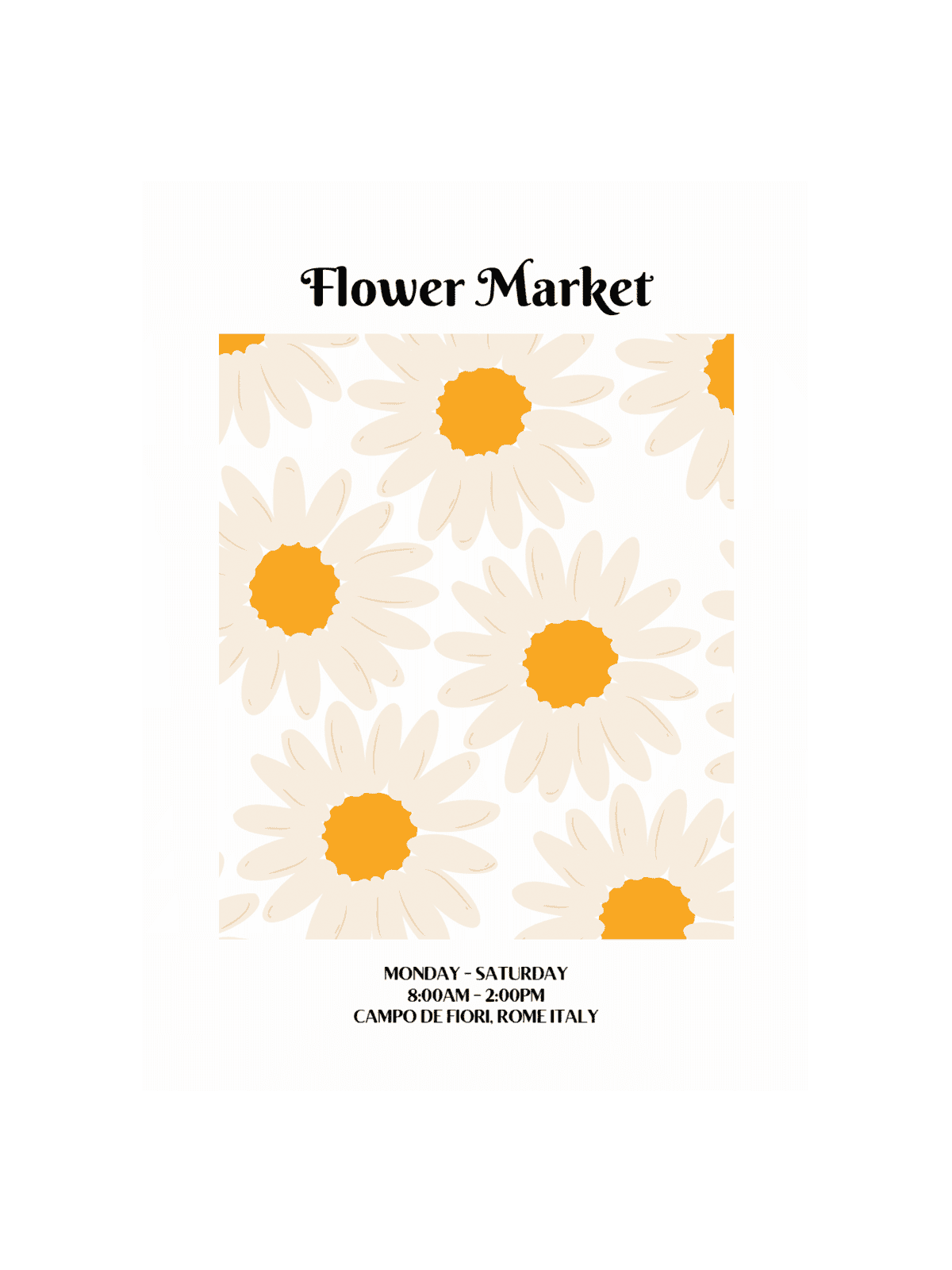 Flower Market Rome