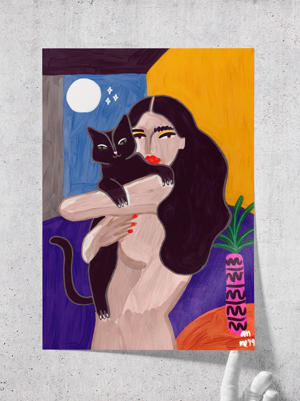 Cat Lover - Una Lámina de Ana Clerici - Decora tu casa en Nomadart