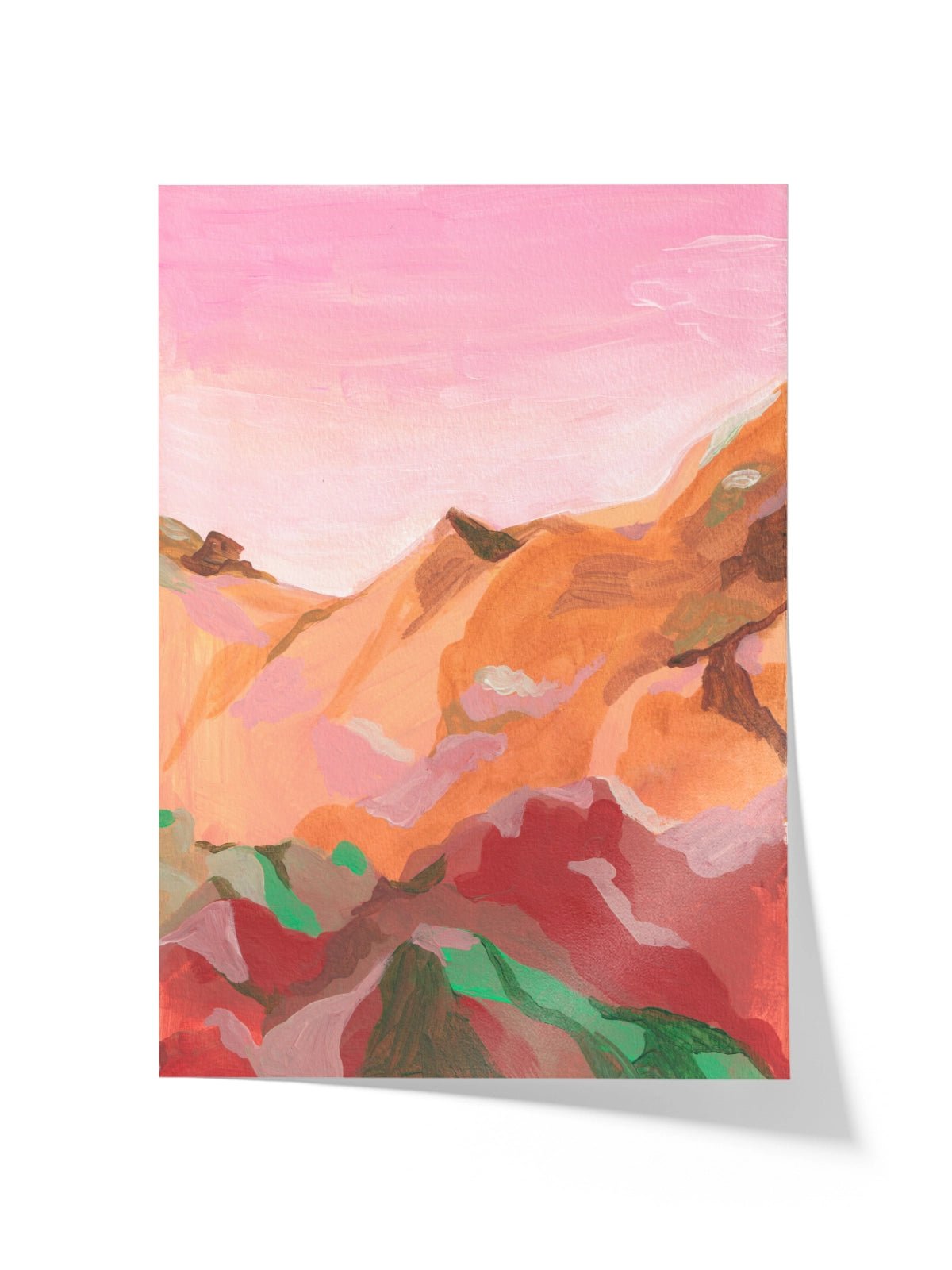 Pink Sunset II - Una Lámina de Alice Kwan - Decora tu casa en Nomadart