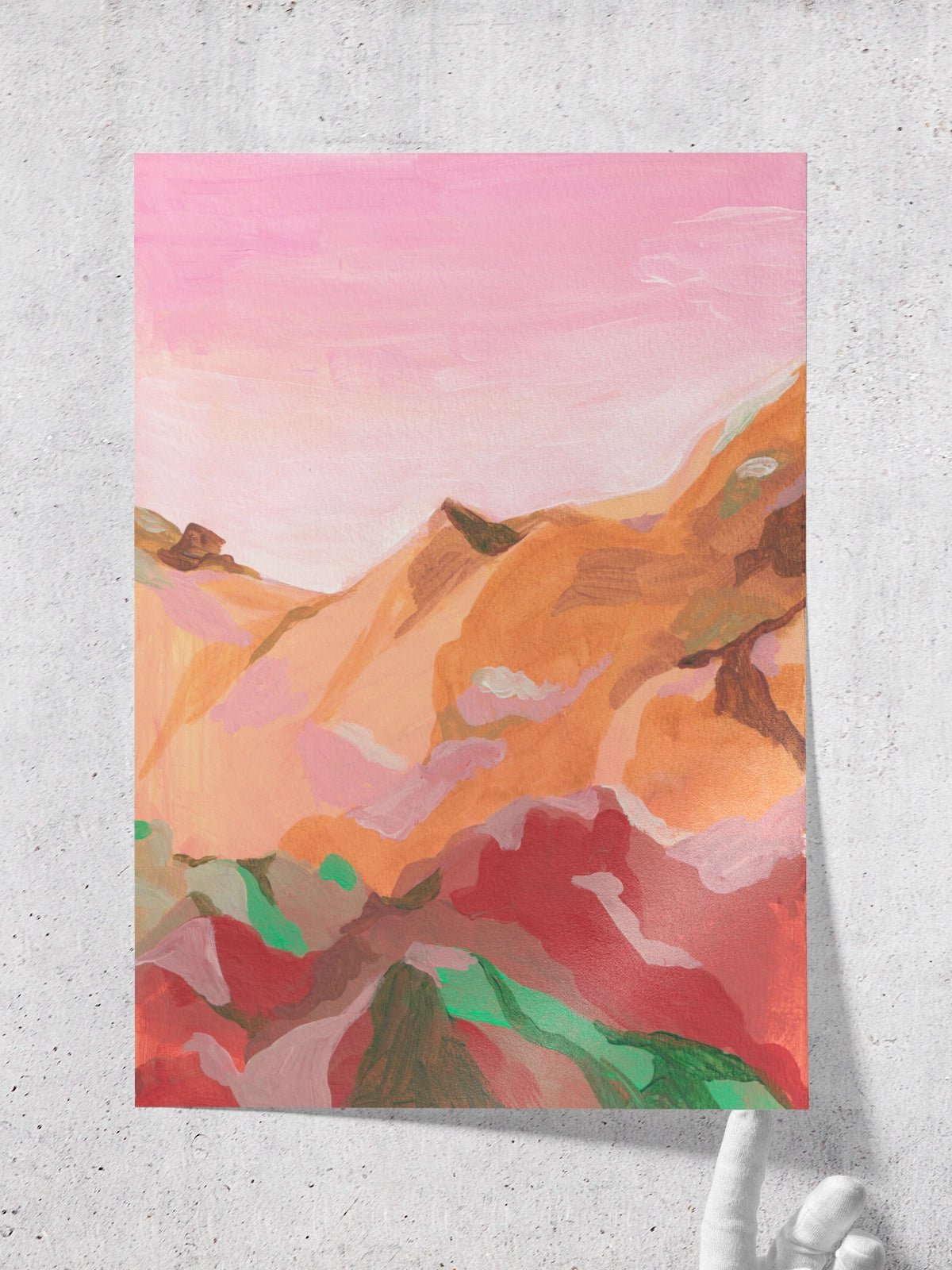 Pink Sunset II - Una Lámina de Alice Kwan - Decora tu casa en Nomadart