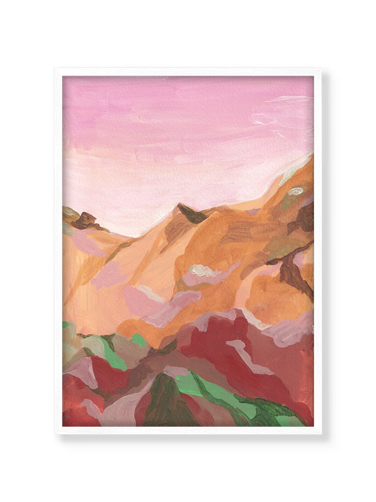 Pink Sunset II - Una Lámina de Alice Kwan - Decora tu casa en Nomadart