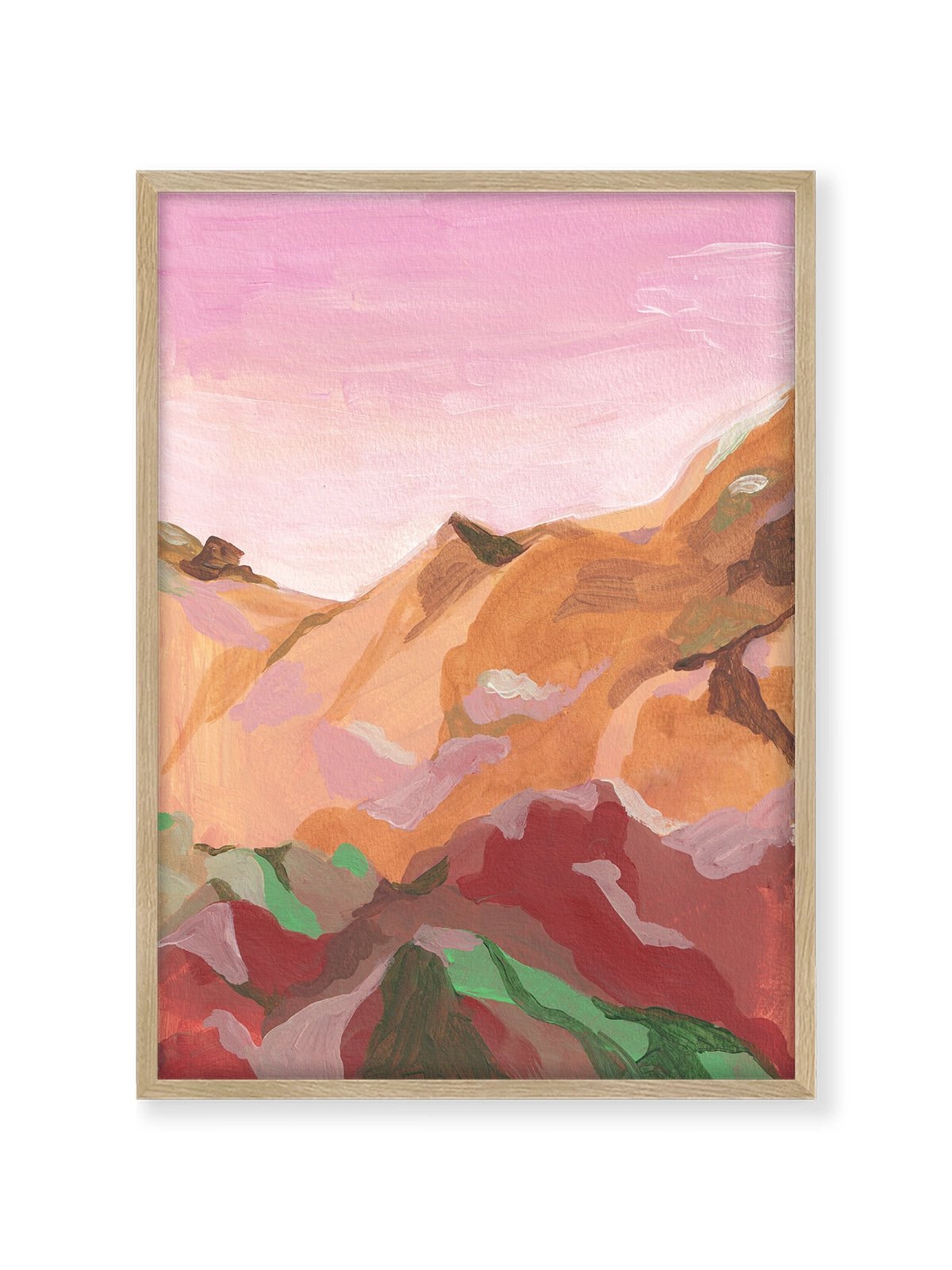 Pink Sunset II - Una Lámina de Alice Kwan - Decora tu casa en Nomadart